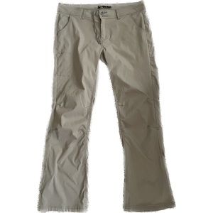 Prana Pants Women 14 Regular Lightweight Straight Leg Outdoors Stretch Brown